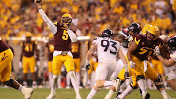TEMPE, AZ - NOVEMBER 25: Quarterback Manny Wilkins