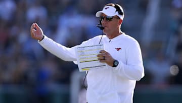NEW ORLEANS, LA - OCTOBER 29: Head coach Chad Morris of the Southern Methodist Mustangs reacts during a game against the Tulane Green Wave at Yulman Stadium on October 29, 2016 in New Orleans, Louisiana. (Photo by Jonathan Bachman/Getty Images)