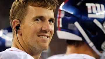 FOXBORO, MA - AUGUST 31: Eli Manning