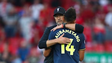 Liverpool, Pierre-Emerick Aubameyang. (Photo by Robbie Jay Barratt - AMA/Getty Images)