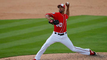WEST PALM BEACH, FL - MARCH 12: Braulio Lara #60 of the Washington Nationals in action during a spring training baseball game against the Houston Astros on March 12, 2017 in West Palm Beach, Florida. (Photo by Rich Schultz/Getty Images)