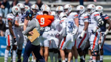 Auburn football HC Bryan Harsin had an NSFW reaction to the offseason inquiry. Mandatory Credit: The Montgomery Advertiser