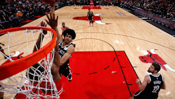 Brooklyn Nets Jarrett Allen. Mandatory Copyright Notice: Copyright 2018 NBAE (Photo by Jeff Haynes/NBAE via Getty Images)