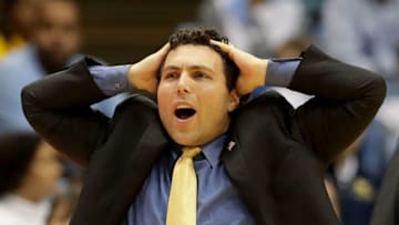 CHAPEL HILL, NC - JANUARY 20: Head coach Josh Pastner of the Georgia Tech Yellow Jackets reacts against the North Carolina Tar Heels during their game at Dean Smith Center on January 20, 2018 in Chapel Hill, North Carolina. (Photo by Streeter Lecka/Getty Images)