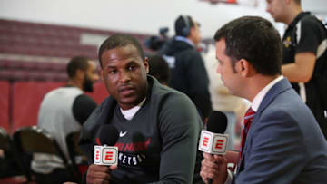 MEXICO CITY, MEXICO - DECEMBER 8: Dion Waiters of the Miami Heat speaks to the media as part of the NBA Mexico Games 2017 on December 8, 2017 at the American School in Mexico City, Mexico. NOTE TO USER: User expressly acknowledges and agrees that, by downloading and/or using this photograph, user is consenting to the terms and conditions of the Getty Images License Agreement. Mandatory Copyright Notice: Copyright 2017 NBAE (Photo by Issac Baldizon/NBAE via Getty Images)