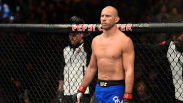 DENVER, CO - JANUARY 28: Donald Cerrone enters the Octagon before facing Jorge Masvidal in their welterweight bout during the UFC Fight Night event at the Pepsi Center on January 28, 2017 in Denver, Colorado. (Photo by Josh Hedges/Zuffa LLC/Zuffa LLC via Getty Images)