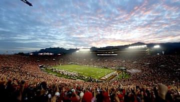 PASADENA, CA - JANUARY 01: in the 2018 College Football Playoff Semifinal at the Rose Bowl Game presented by Northwestern Mutual at the Rose Bowl on January 1, 2018 in Pasadena, California. (Photo by Jeff Gross/Getty Images)