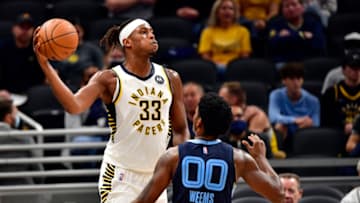 Myles Turner, Indiana Pacers Mandatory Credit: Marc Lebryk-USA TODAY Sports