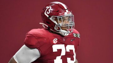 Evan Neal, Alabama Crimson Tide (Photo by Alika Jenner/Getty Images)