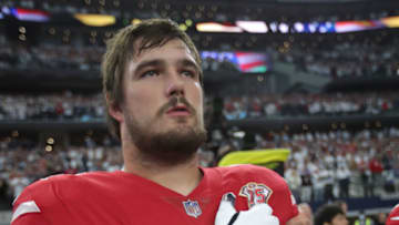 Colton McKivitz #68 of the San Francisco 49ers (Photo by Michael Zagaris/San Francisco 49ers/Getty Images)