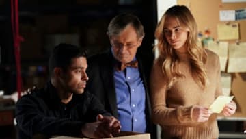 "Ephemera" -- While investigating the suicide of a retired Navy officer who left a rare, valuable -- and possibly stolen -- coin to the National Museum of the Navy, the team imagines themselves in his life story in order to piece together how the coin ended up in his possession, on NCIS, Tuesday, Feb. 18 (8:00-9:00 PM, ET/PT) on the CBS Television Network. Pictured: Wilmer Valderrama as NCIS Special Agent Nicholas "Nick" Torres, David McCallum as Dr. Donald "Ducky" Mallard, Emily Wickersham as NCIS Special Agent Eleanor "Ellie" Bishop. Photo: Michael Yarish/CBS ©2020 CBS Broadcasting, Inc. All Rights Reserved.