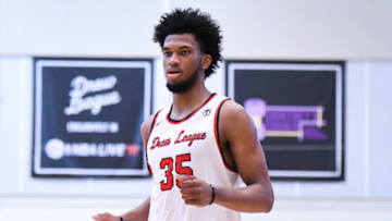 LOS ANGELES, CA - AUGUST 05: Marvin Bagley, Jr., the top high school recruit in the class of 2018, looks on during a Drew League game at Los Angeles Southwest College on August 5th, 2017. (Photo by Brian Rothmuller/Icon Sportswire via Getty Images)