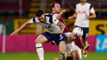 Tottenham Hotspur's Danish midfielder Pierre-Emile Hojbjerg (Photo by JASON CAIRNDUFF/POOL/AFP via Getty Images)