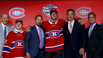 CHICAGO, IL - JUNE 23: Ryan Poehling poses for photos after being selected 25th overall by the Montreal Canadiens during the 2017 NHL Draft at the United Center on June 23, 2017 in Chicago, Illinois. (Photo by Bruce Bennett/Getty Images)