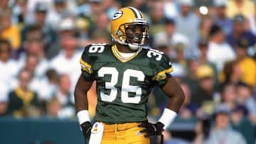 1 Oct 2000: LeRoy Butler #36 of the Green Bay Packers walks on the field during the game against the Chicago Bears at Lambeau Field in Green Bay, Wisconsin. The Bears defeated the Packers 27-24.Mandatory Credit: Jonathan Daniel /Allsport