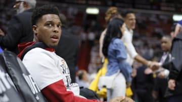 May 21, 2023; Miami, Florida, USA; Miami Heat guard Kyle Lowry (7) warms up before game three of the Eastern Conference Finals against the Boston Celtics in the 2023 NBA playoffs at Kaseya Center. Mandatory Credit: Sam Navarro-USA TODAY Sports