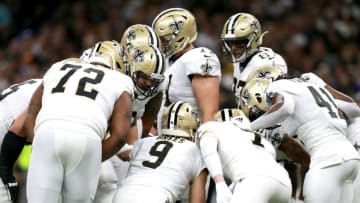 Drew Brees #9 of the New Orleans Saints (Photo by Sean Gardner/Getty Images)