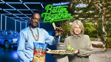 Martha Stewart & Snoop Dogg announce Tostitos Strips & Avocado Salsa, photo provided by Tostitos