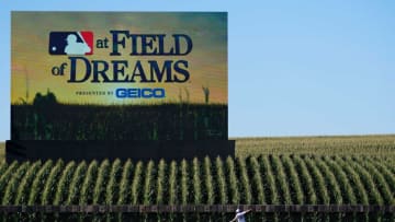 Cincinnati Reds starting pitcher Nick Lodolo (40) warms up in left field prior to the baseball game against the Chicago Cubs, Thursday, Aug. 11, 2022, at the MLB Field of Dreams stadium in Dyersville, Iowa.Mlb Field Of Dreams Game Cincinnati Reds At Chicago Cubs Aug 11 5629