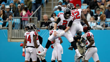 Atlanta Falcons Matt Ryan, Mohamed Sanu (Photo by Streeter Lecka/Getty Images)