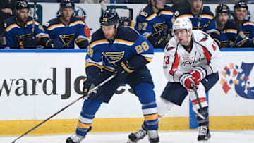 ST. LOUIS, MO - JANUARY 19: Kyle Brodziak