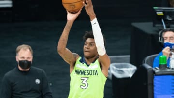 Jaden McDaniels of the Minnesota Timberwolves is having a strong summer league. Mandatory Credit: Kyle Terada-USA TODAY Sports
