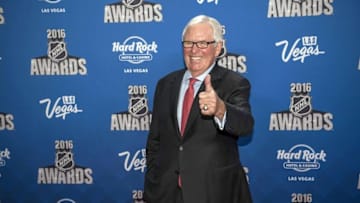 Jun 22, 2016; Las Vegas, NV, USA; Bill Foley walks the red carpet during the 2016 NHL Awards at Hard Rock Hotel and Casino. Mandatory Credit: Joshua Dahl-USA TODAY Sports
