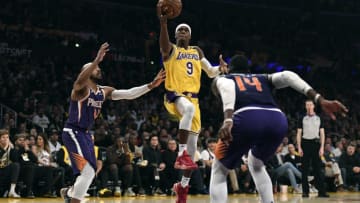 Los Angeles Lakers Rajon Rondo (Photo by Kevork Djansezian/Getty Images)