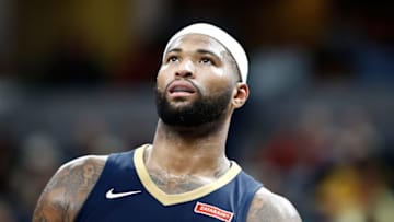 INDIANAPOLIS, IN - NOVEMBER 07: DeMarcus Cousins #0 of the New Orleans Pelicans watches the action in the game against the Indiana Pacers at Bankers Life Fieldhouse on November 7, 2017 in Indianapolis, Indiana. (Photo by Andy Lyons/Getty Images)