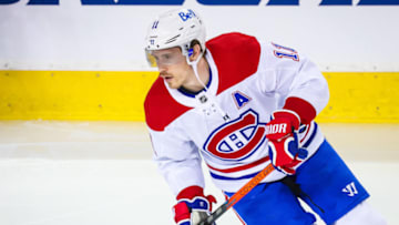 Mar 13, 2021; Calgary, Alberta, CAN; Montreal Canadiens Brendan Gallagher. Mandatory Credit: Sergei Belski-USA TODAY Sports