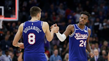 Sacramento Kings Bogdan Bogdanovic Buddy Hield (Photo by Lachlan Cunningham/Getty Images)