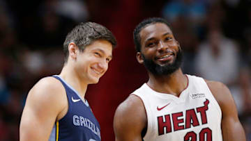 Former Duke basketball standouts Grayson Allen and Justise Winslow. (Photo by Michael Reaves/Getty Images)