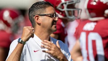 Alabama special teams coordinator tight ends coach Jeff Banks before the Southern Miss game at Bryant-Denny Stadium in Tuscaloosa, Ala., on Saturday September 21, 2019.Banks401