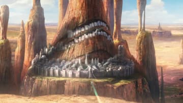 A rocky spire. The Bad Batch. "Devil's Deal." Courtesy of StarWars.com.