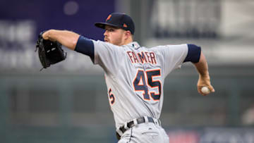 MINNEAPOLIS, MN- SEPTEMBER 30: Buck Farmer (Photo by Brace Hemmelgarn/Minnesota Twins/Getty Images)