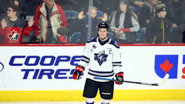 HAMILTON, ON - JANUARY 16: Alexis Lafreniere #11 of Team White skates during warm up for the 2020 CHL/NHL Top Prospects Game against Team Red at FirstOntario Centre on January 16, 2020 in Hamilton, Canada. (Photo by Vaughn Ridley/Getty Images)