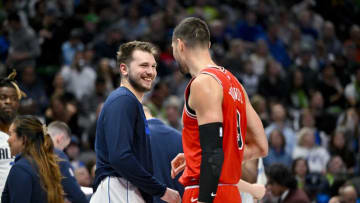 Luka Doncic, Nikola Vucevic, Chicago Bulls, 2023 FIBA World Cup (Credit: Jerome Miron-USA TODAY Sports)