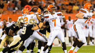 CLEVELAND, OH - AUGUST 10: Quarterback DeShone Kizer