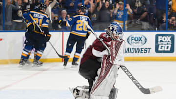 ST. LOUIS, MO - NOVEMBER 6: Semyon Varlamov