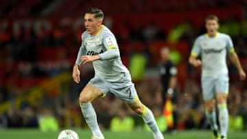 MANCHESTER, ENGLAND - SEPTEMBER 25: Harry Wilson of Derby County during the Carabao Cup Third Round match between Manchester United and Derby County at Old Trafford on September 25, 2018 in Manchester, England. (Photo by Gareth Copley/Getty Images)