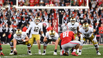 The Ohio State Football team would greatly benefit from getting a tackle at the Power 5 level. (Photo by Ben Jackson/Getty Images)