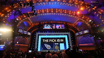 Apr 30, 2015; Chicago, IL, USA; A general view as the Tennessee Titans make their pick in the first round of the 2015 NFL Draft at the Auditorium Theatre of Roosevelt University. Mandatory Credit: Jerry Lai-USA TODAY Sports