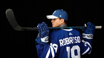 Toronto Maple Leafs forward Nicholas Robertson. (Photo by Kevin Light/Getty Images)