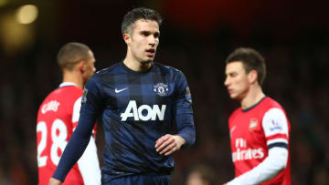 Robin Van Persie of Manchester United (Photo by AMA/Corbis via Getty Images)
