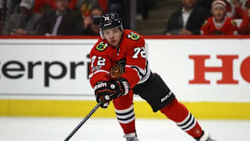 CHICAGO, IL - APRIL 13: Artemi Panarin