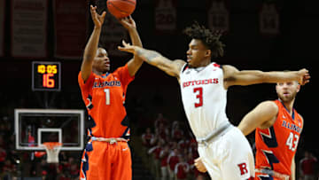 PISCATAWAY, NJ - FEBRUARY 25: Trent Frazier