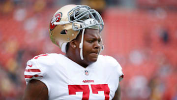 LANDOVER, MD - OCTOBER 15: Trent Brown