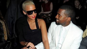 PARIS - JANUARY 26: Kanye West and Amber Rose attend the Givenchy Fashion Show during Paris Fashion Week Haute Couture S/S 2010 on January 26, 2010 in Paris, France. (Photo by Pascal Le Segretain/Getty Images)