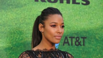 LOS ANGELES, CA - SEPTEMBER 13: Actress Kylie Bunbury attends the premiere of Fox's "Pitch" at West LA Little League Field on September 13, 2016 in Los Angeles, California. (Photo by Michael Tullberg/Getty Images)