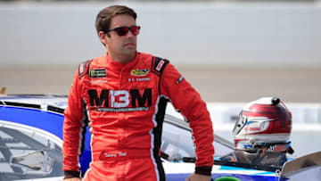 LONG POND, PENNSYLVANIA - JUNE 01: Timmy Hill, driver of the #66 LeithCars.com Toyota, looks on during qualifying for the NASCAR Xfinity Series Pocono Green 250 at Pocono Raceway on June 01, 2019 in Long Pond, Pennsylvania. (Photo by Chris Trotman/Getty Images)